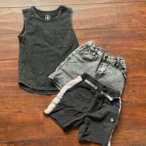 Volcom Black Kids Tank Top & Shorts